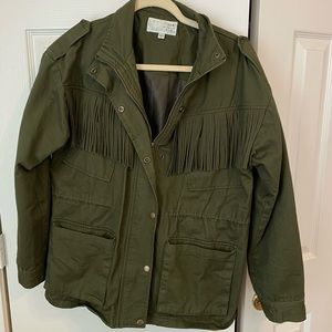 J.O.A. LA fringe military jacket